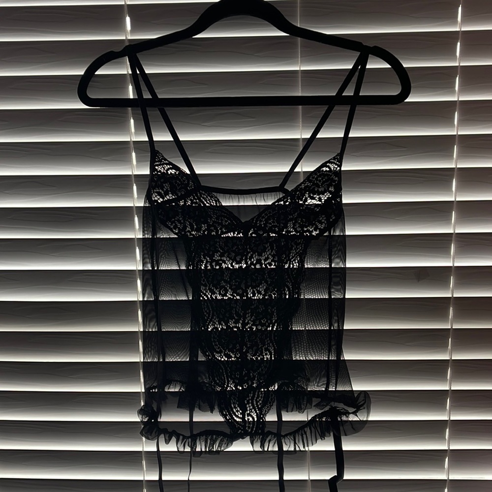 Boohoo Lingerie top with clasps for stockings